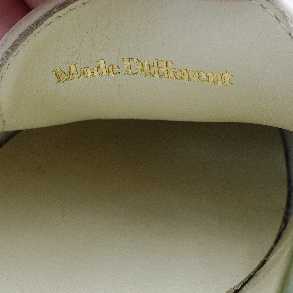 NWT DUKE + DEXTER Women's US 7/UK 5 Olive Green White Leather Penny Loafer Shoes - Picture 8 of 11